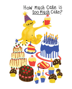 How much Cake Birthday Card