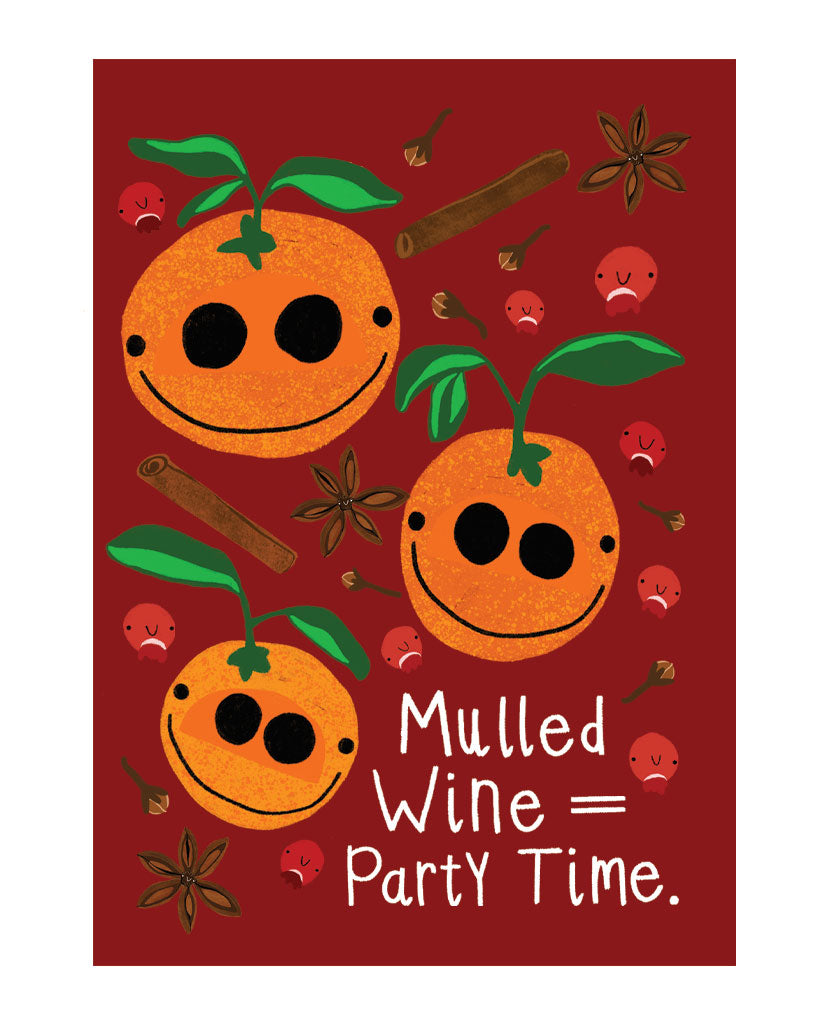 Mulled Wine = Party Time Card