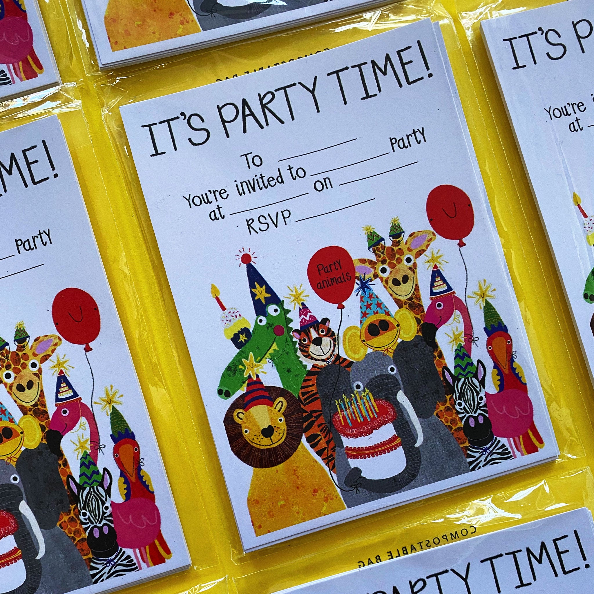 Party Animal Invites - 10-Pack